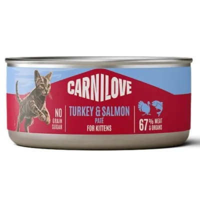 Паштет для котів Carnilove Turkey & Salmon Kitten 100 г (8595602582877)