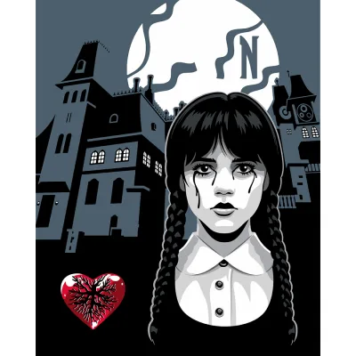 Картина по номерам Santi Wednesday Nevermore Academy 40х50 см (955059)