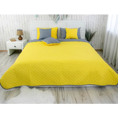 Покривало Руно мікрофайбер Yellow Grey 150x212 см (360.52У_Yellow Grey)