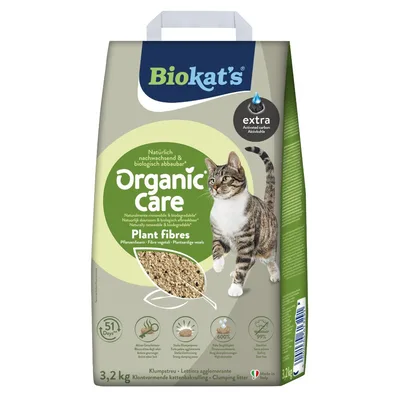 Наповнювач для туалету Biokat's Organic Care Extra рослинний 8 л/3.2 кг (4002064617442)