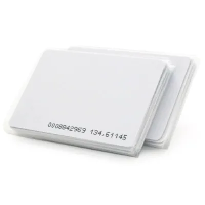 Безконтактна картка Voltronic 125кГц, TK4100, 1.6мм, для перезапису, біла, з прорізом, 20шт. (YT33343)