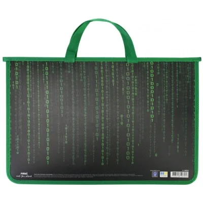 Папка - портфель Maxi А4 пластиковий на блискавці (MX30052)