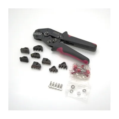 Затискач для клем CINLINELE Black-red + насадки 06 -0.5-6mm2, 02С -0.5-2.5mm2, 06WF -0.25-16mm2, 48B -0.5-2.5mm2 (Cinlin-2549)