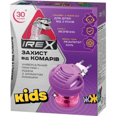 Фумігатор iRex Kids Прилад та рідина від комарів 30 ночей (4820184442467)