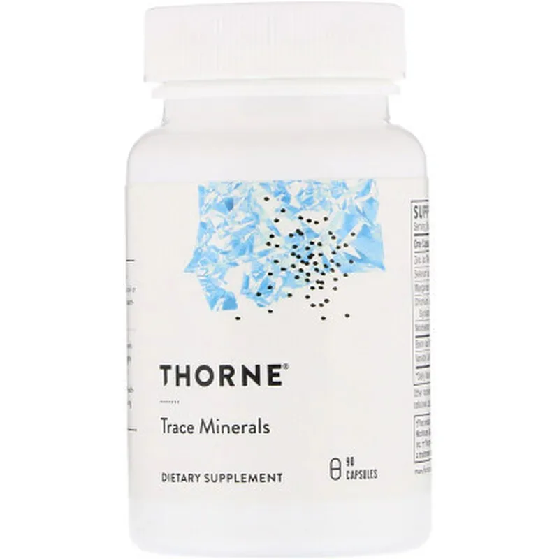 Мінерали Thorne Research Мікроелементи, Trace Minerals, 90 капсул (THR-24203)