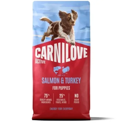 Сухий корм для собак Carnilove Active Salmon & Turkey Puppy 12 кг (8595602581375)
