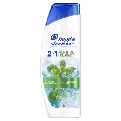 Шампунь Head & Shoulders 2 в 1 Проти лупи Свіжість ментолу 400 мл (8700216305419)