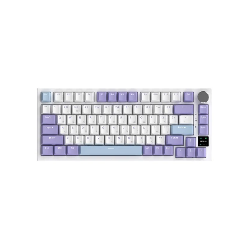 Клавіатура Ajazz AK820 Pro Flying Fish Switch Purple RGB USB/Wireless/Bluetooth UA Purple (AK820PRO-FF-PWB)
