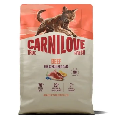 Сухий корм для кішок Carnilove True Fresh Beef Sterilised 2 кг (8595602582174)