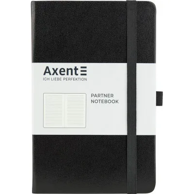 Книга записна Axent Partner 125х195 мм у лінійку 96 аркушів Чорний (8308-01-A)