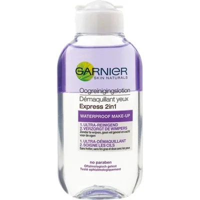 Засіб для зняття макіяжу Garnier Skin Naturals 2 в 1 Експрес-засіб для зняття макіяжу з очей 125 мл (3600541361331)