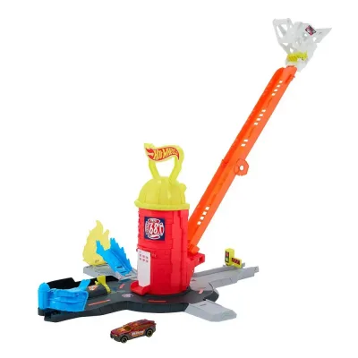 Автотрек Hot Wheels City Пожежно-рятувальна суперстанція (JHL95)
