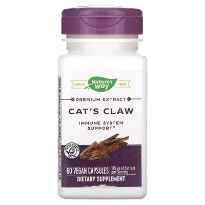 Трави Nature's Way Котячий кіготь, преміум екстракт, 175 мг, Premium Extract, Cat's Claw, (NWY-60700)