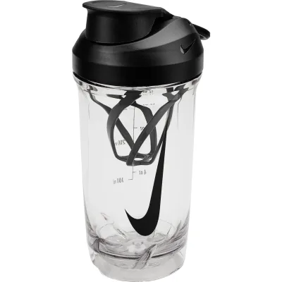 Пляшка для води Nike TR RECHARGE SHAKER BOTTLE 16 OZ N.101.2242.988.16 прозорий, чорний 470 мл (887791805607)