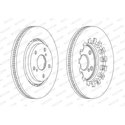 Гальмівний диск FERODO DDF2268C