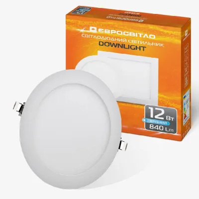 Світильник точковий Євросвітло LED-R-170-12 6400К