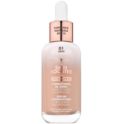 Тональна основа Deborah Skin Booster Serum Foundation Vitamin C SPF15 01 - Light 30 мл (8009518414271)