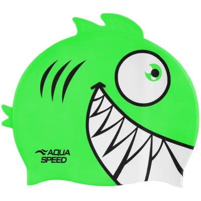 Шапка для плавання Aqua Speed Zoo Pirana 246-11 9699 салатовий Діт OSFM (5908217696991)