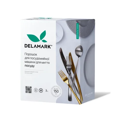 Порошок для миття посуду в посудомийці DeLaMark 3 кг (4820152332141)