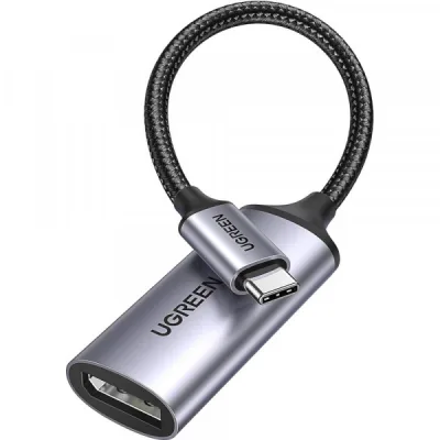 Перехідник USB-C M to DisplayPort F 0.1m 8K60Hz CM654 gray Ugreen (15575)