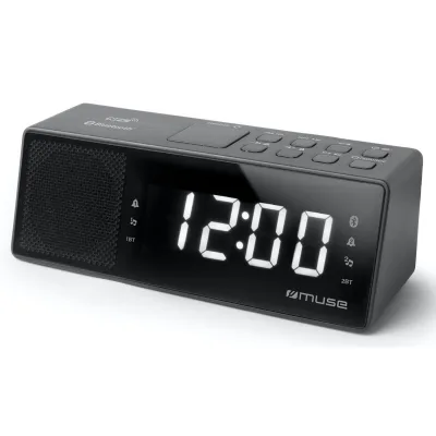 Настільний годинник Muse Радіо-годинник з USB чорний (M-172 BT)