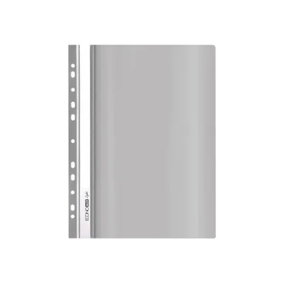 Папка-швидкозшивач Economix А4 Light з перфорації, сіра (E38504-10) (упаковка 10 шт)