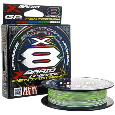 Шнур YGK X-Braid Upgrade X8 Pentagram 200m 0.5/0.117mm 12lb/5.5kg (5545.04.28)
