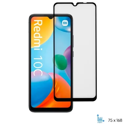 Скло захисне 2E Xiaomi Redmi 10C 2.5D FCFG black (2E-MI-10C-SMFCFG-BB)