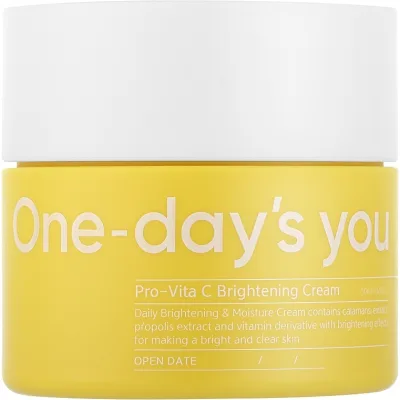 Крем для обличчя One-Days You Vita-C Brightening Cream Освітлювальний 50 мл (8809452673389)