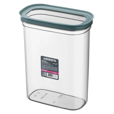 Харчовий контейнер Ardesto Fresh 3.1л, пластик, прямокутна, сірий (AR1311GG)