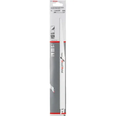 Полотно Bosch по дереву та металу, S 1411 DF, 6TPI, 5шт (2.608.654.763)