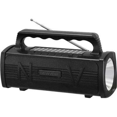 Акустична система NEWVEW NV-9010 Solar Panel/BT/USB/TF/FM Black (NWVW-NV-9010-BK)