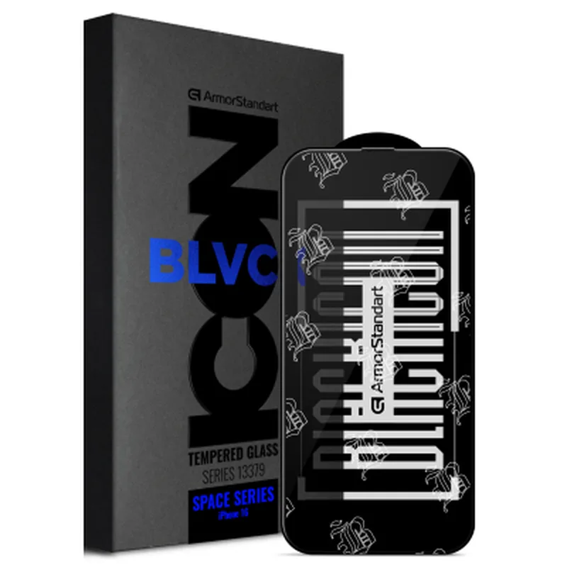 Захисне скло ArmorStandart Space Icon для iPhone 16 Black (ARM78023)