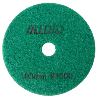 Круг зачистний Alloid Pro, алмазний, шліфувальний, на липучці, COMBS, 100мм, зерно 1000 (DD-63383)