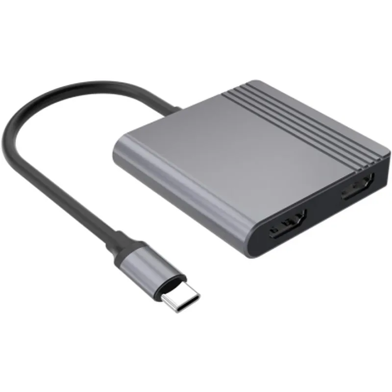 Концентратор Cablexpert USB-C 4-in-1 2xHDMI + 1xUSB 3.2 + 1xUSB-C PD 85W (A-CM-COMBO3-04)