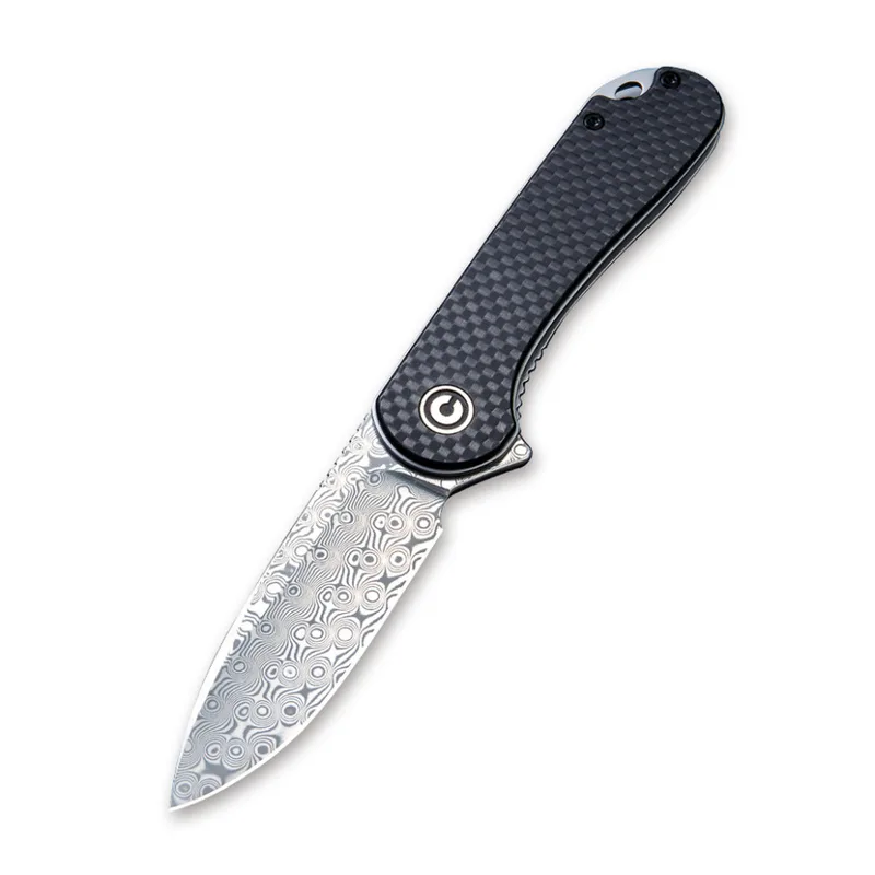 Ніж Civivi Elementum, Damascus, Carbon Fiber/G10 (C907DS)