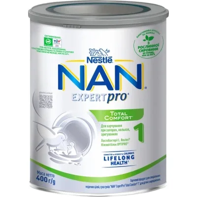 Дитяча суміш Nestle NAN Потрійний комфорт з народження, 400 г (7613035351462)