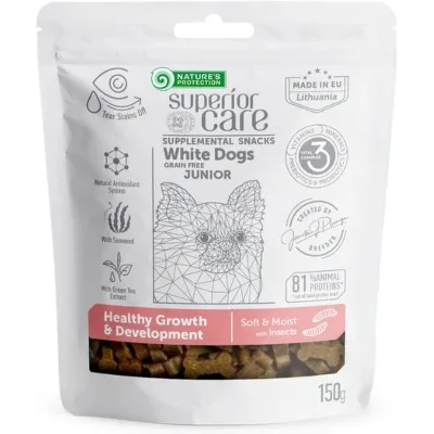Ласощі для собак Nature's Protection Superior Care White Dogs Growth and Development 150 г (KIKNPSC47651)