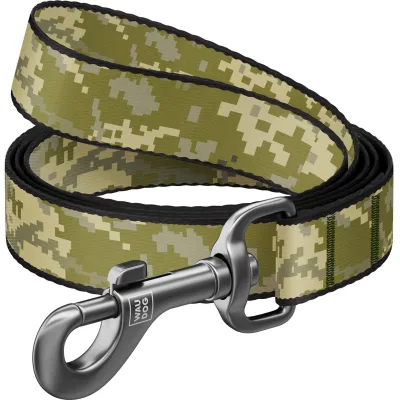 Повідець для собак WAUDOG Nylon "Мілітарі" L-XXL Ш 25 мм (342-4026)