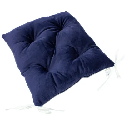 Подушка на стілець MirSon 28-0006 Navy blue Velvet 40х50 см (2200006275787)