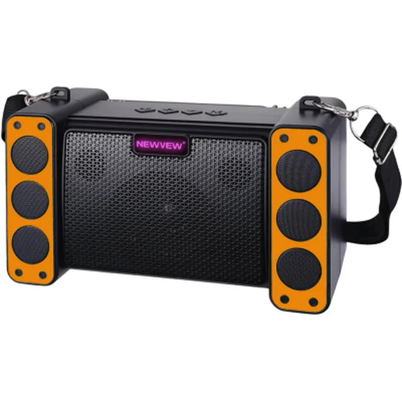 Акустична система NEWVEW NV-9172 Solar Panel/BT/USB/TF/FM Orange (NWVW-NV-9172-OR)
