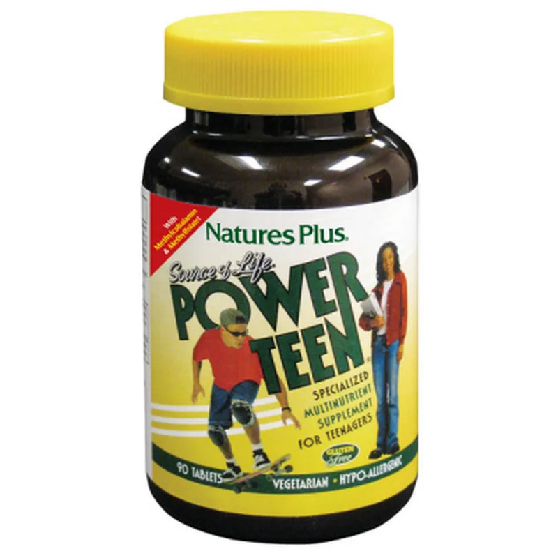 Мультивітамін Natures Plus Мультивітаміни для Підлітків, Power Teen, 90 таблеток (NAP-29991)