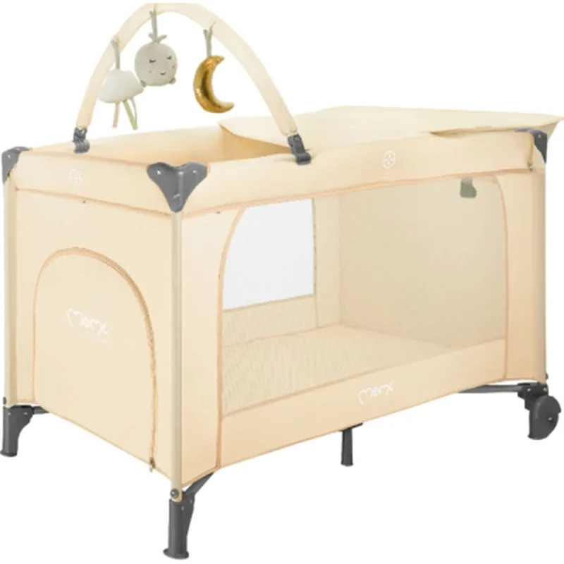 Дитячий манеж MoMi BELOVE PLUS бежевий (LOZE00026)