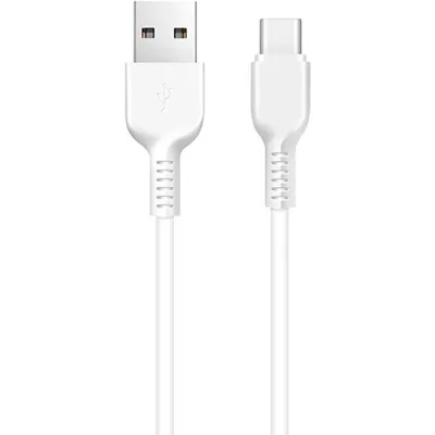 Дата кабель USB 2.0 AM to USB-C 3.0m 2A X20 white HOCO (6957531068976)