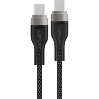 Дата кабель USB-C to USB-C 1.2m 60W 3A nylon black Acefast (6974316280217)