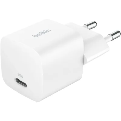 Зарядний пристрій Belkin USB-C PD25W PPS white (WCA012KQWH)