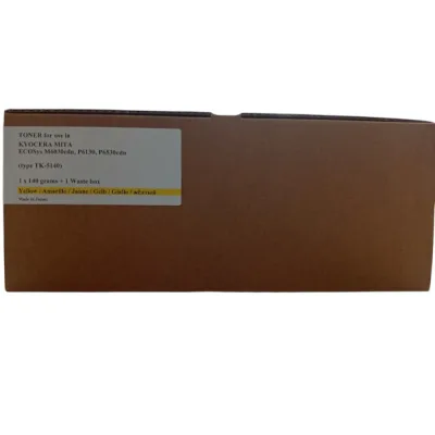 Тонер-картридж Tomoegawa KYOCERA TK-5140Y/1T02NRANL0 Yellow + chip (PY443Y.140Y)