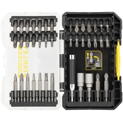 Набір біт Stanley FatMax, Phillips, Pozidriv, Torx, 2x Ph, L 25, 50 мм, 10 шт, кейс (STA88560)