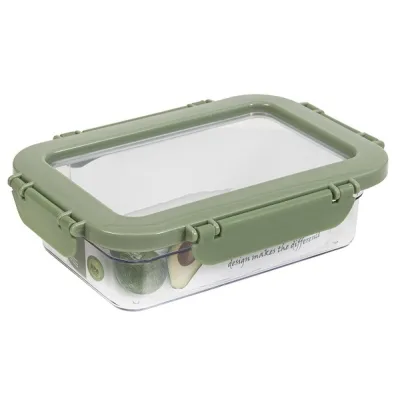Харчовий контейнер Herevin Container-Green-Peach герметичний 0.6 л (161426-100)