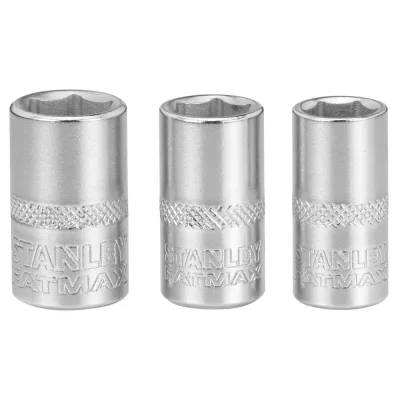 Набір торцевих головок Stanley торцевих 1/4" Maxi Drive, із шестигранним профілем, 3 шт: 8, 9, 10 мм. (FMMT17091-0)